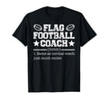 Flag Football Coach T-Shirt - Trendy Graphic Men Women