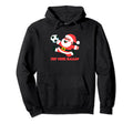 Soccer Goalkeeper Holiday Santa Claus Hoodie - Custom Art Print Unisex