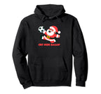 Soccer Goalkeeper Holiday Santa Claus Hoodie - Custom Art Print Unisex