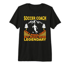 Mens Soccer Coaching Training Trainer T-Shirt - Trendy Graphic for Adults