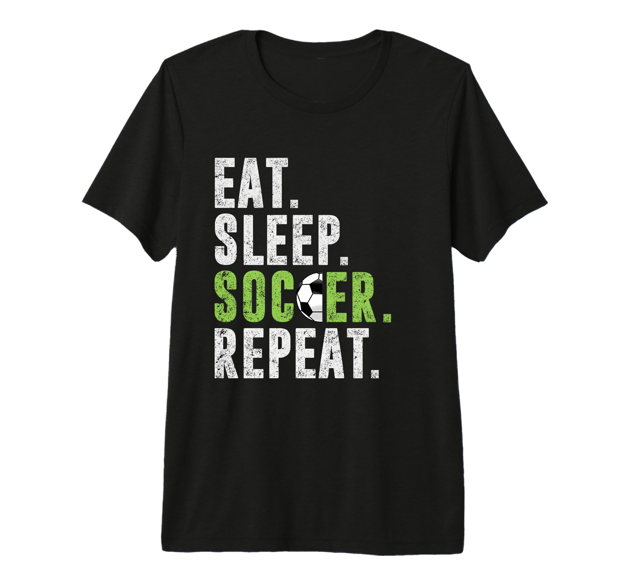 Eat Sleep Soccer Repeat Football Sport T-Shirt - Novelty Apparel Men Women