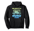 Hockey Goalkeeper Denial Funny Ice Hockey Hoodie - Graphic Print for Adults