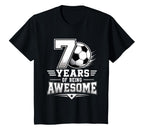 7Th Birthday Soccer 7 Years Being T-Shirt - Minimalist Print Unisex