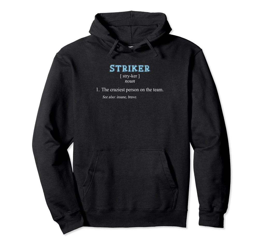 Football Soccer Funny Striker Hoodie - Custom Art Print for Adults