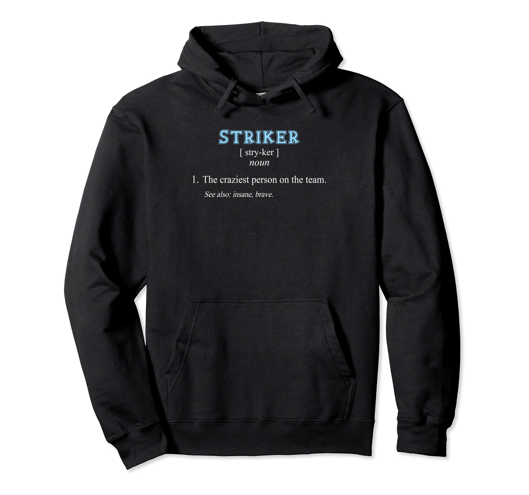 Football Soccer Funny Striker Hoodie - Custom Art Print for Adults