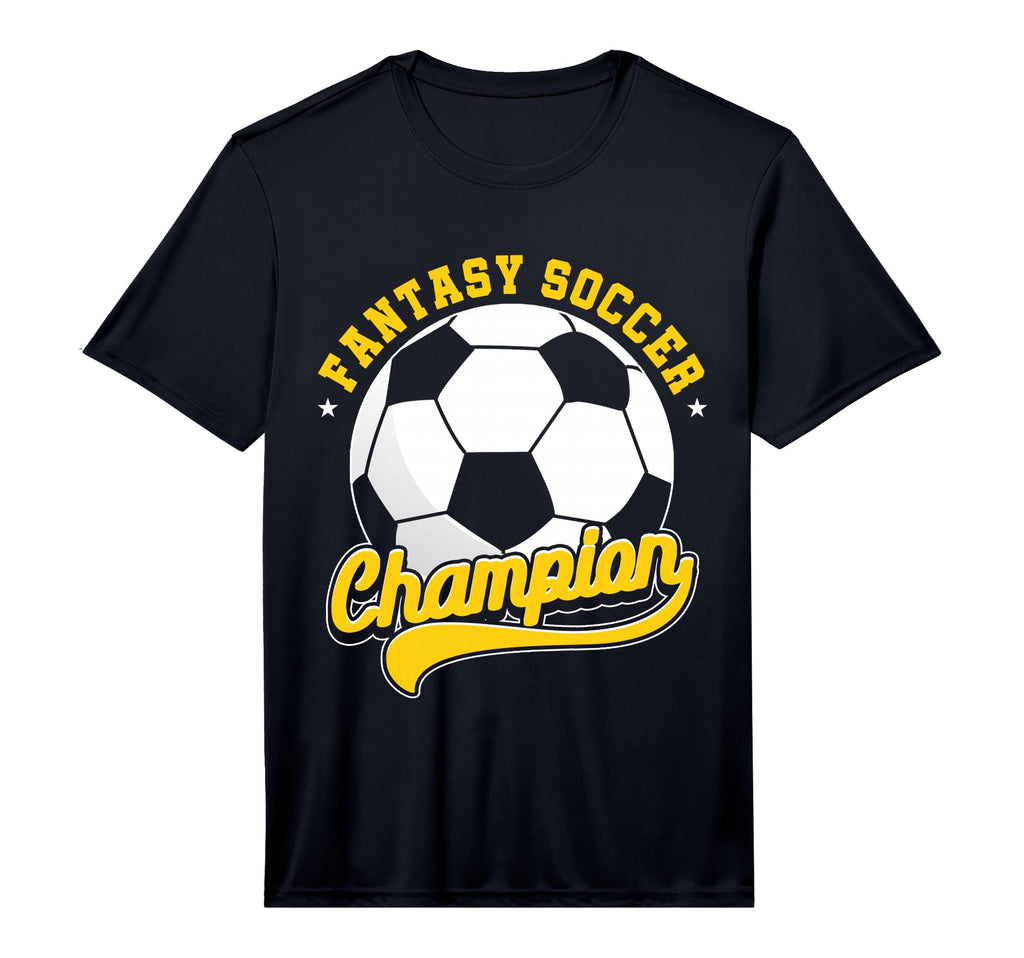 Fantasy Soccer Champion Football T-Shirt - Casual Everyday Wear Men Women