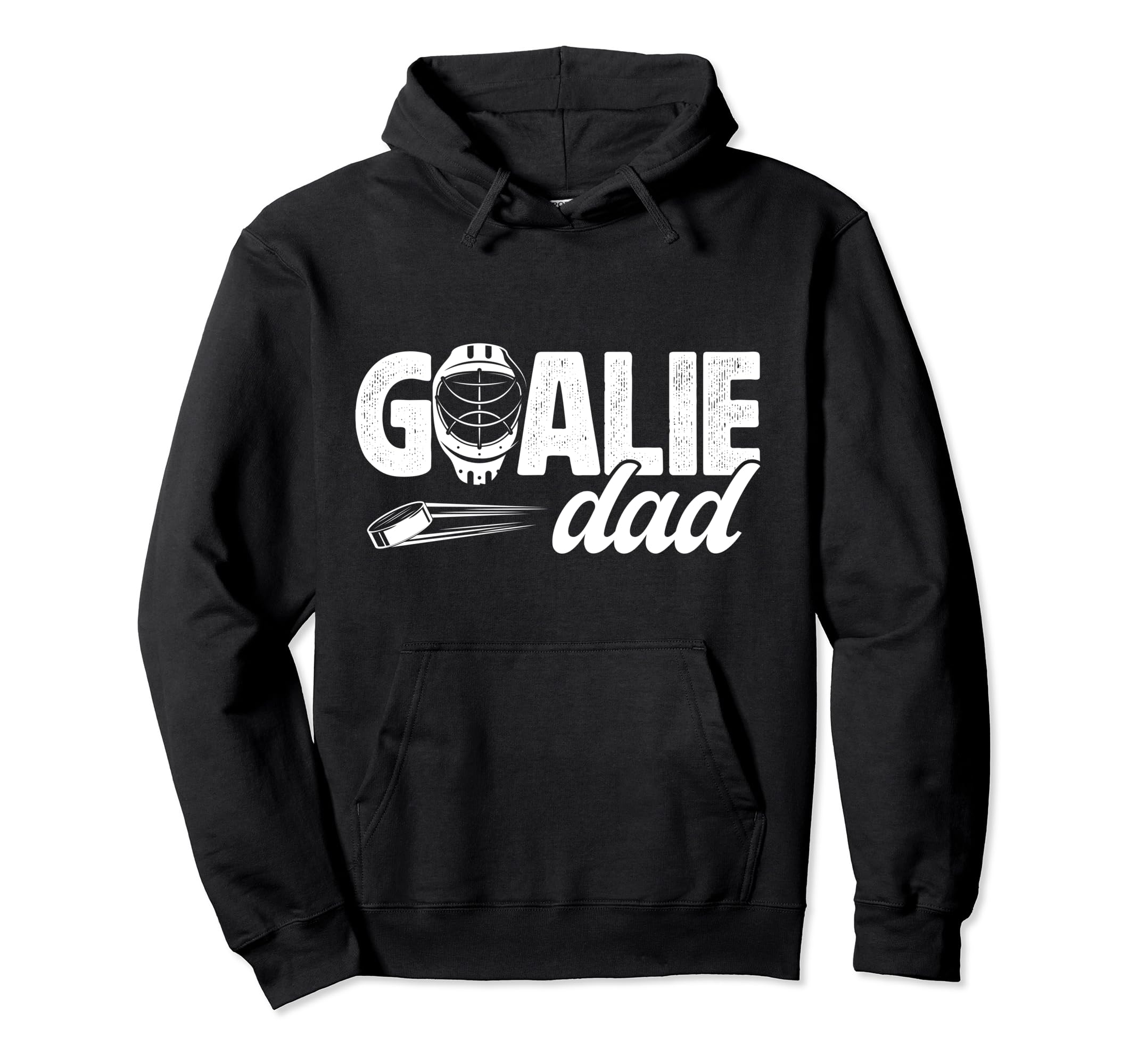 Ice Hockey Goalie Dad Hockey Goalkeeper Hoodie - Fun Novelty Design Unisex