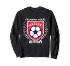 Scream Team Soccer Mam Shield Sweatshirt - Streetwear Style for Adults