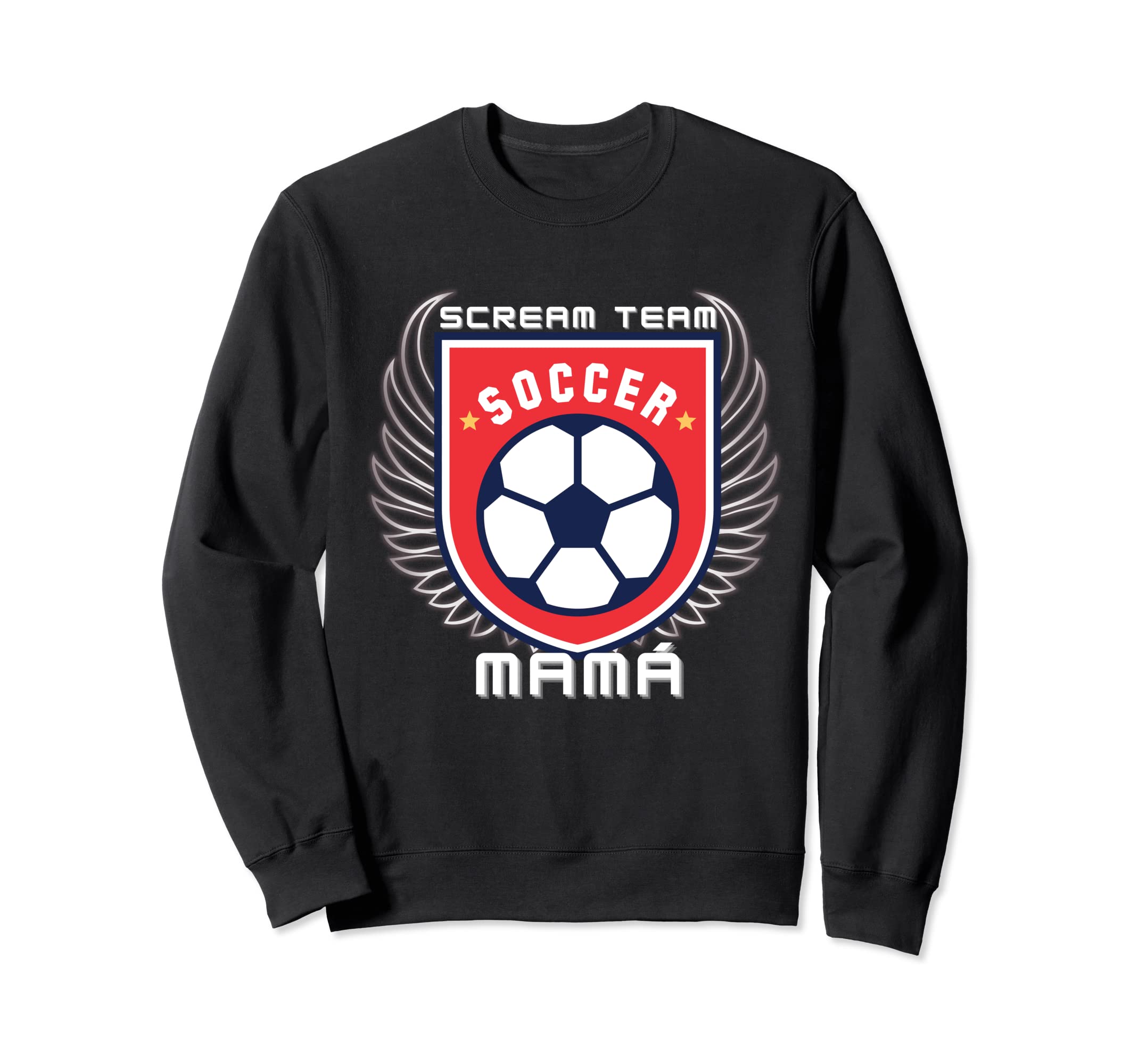 Scream Team Soccer Mam Shield Sweatshirt - Streetwear Style for Adults