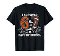 I Survived 67 Days School Football T-Shirt - Trendy Graphic for Adults