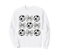 Soccer Bow Game Day Soccer Sweatshirt - Custom Art Print for Adults