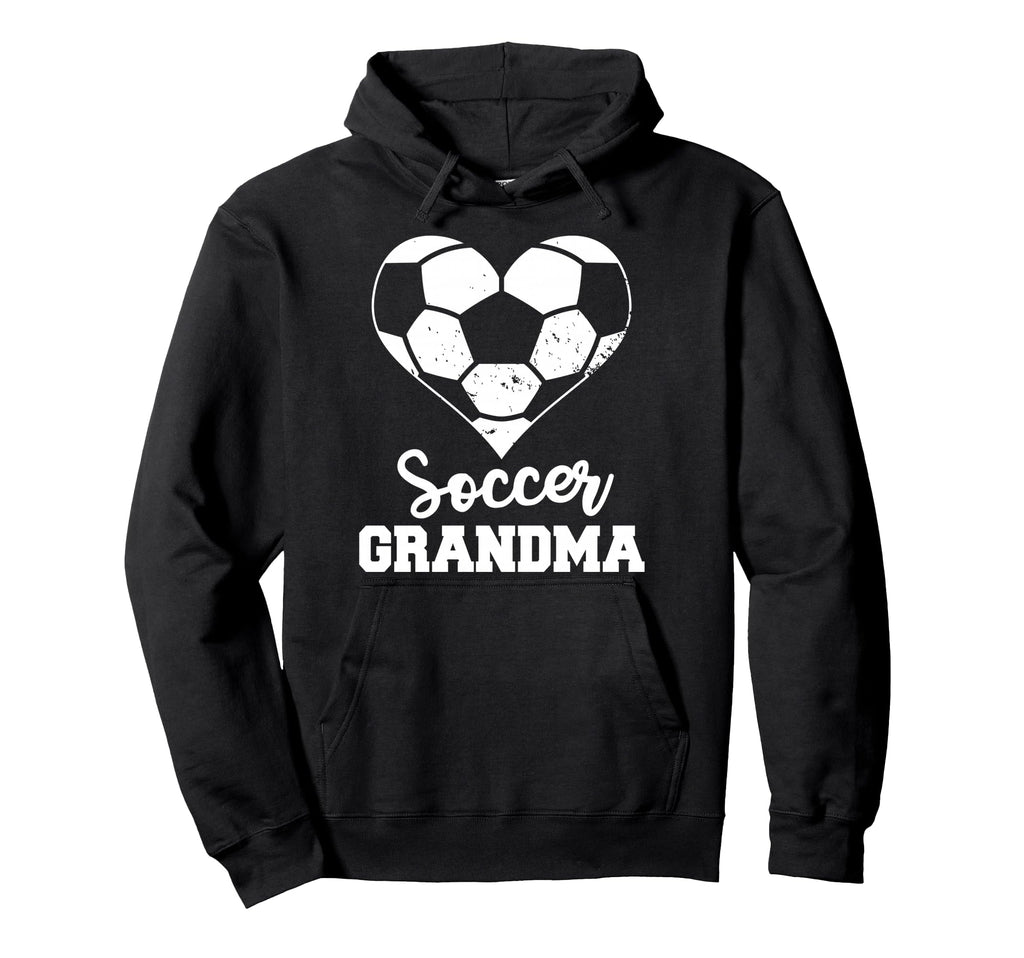 Soccer Grandma Heart Funny Soccer Hoodie - Unique Graphic Men Women