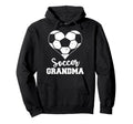 Soccer Grandma Heart Funny Soccer Hoodie - Unique Graphic Men Women