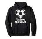 Soccer Grandma Heart Funny Soccer Hoodie - Unique Graphic Men Women