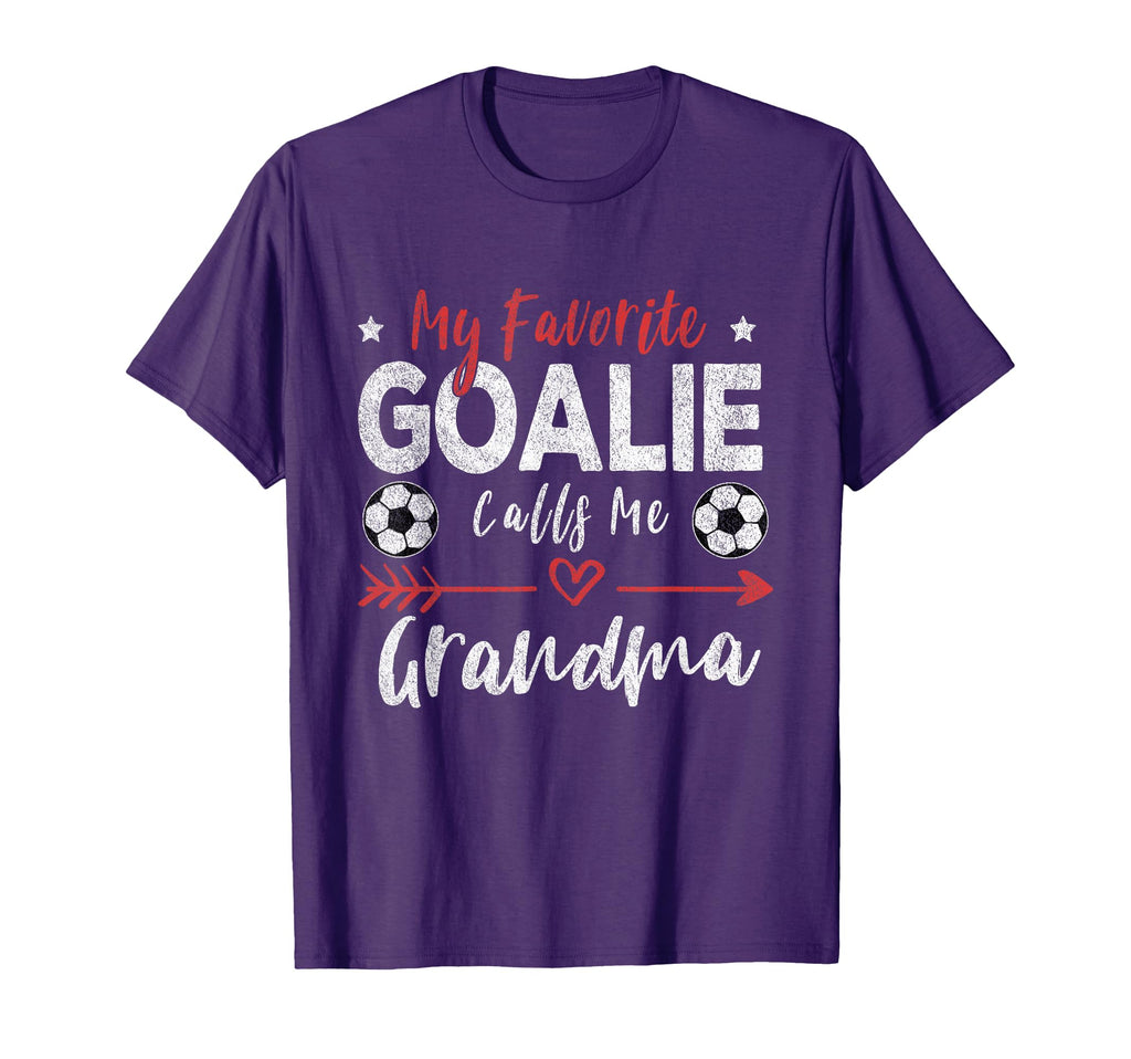 My Favorite Goalie Calls Me Grandma T-Shirt - Streetwear Style for Adults
