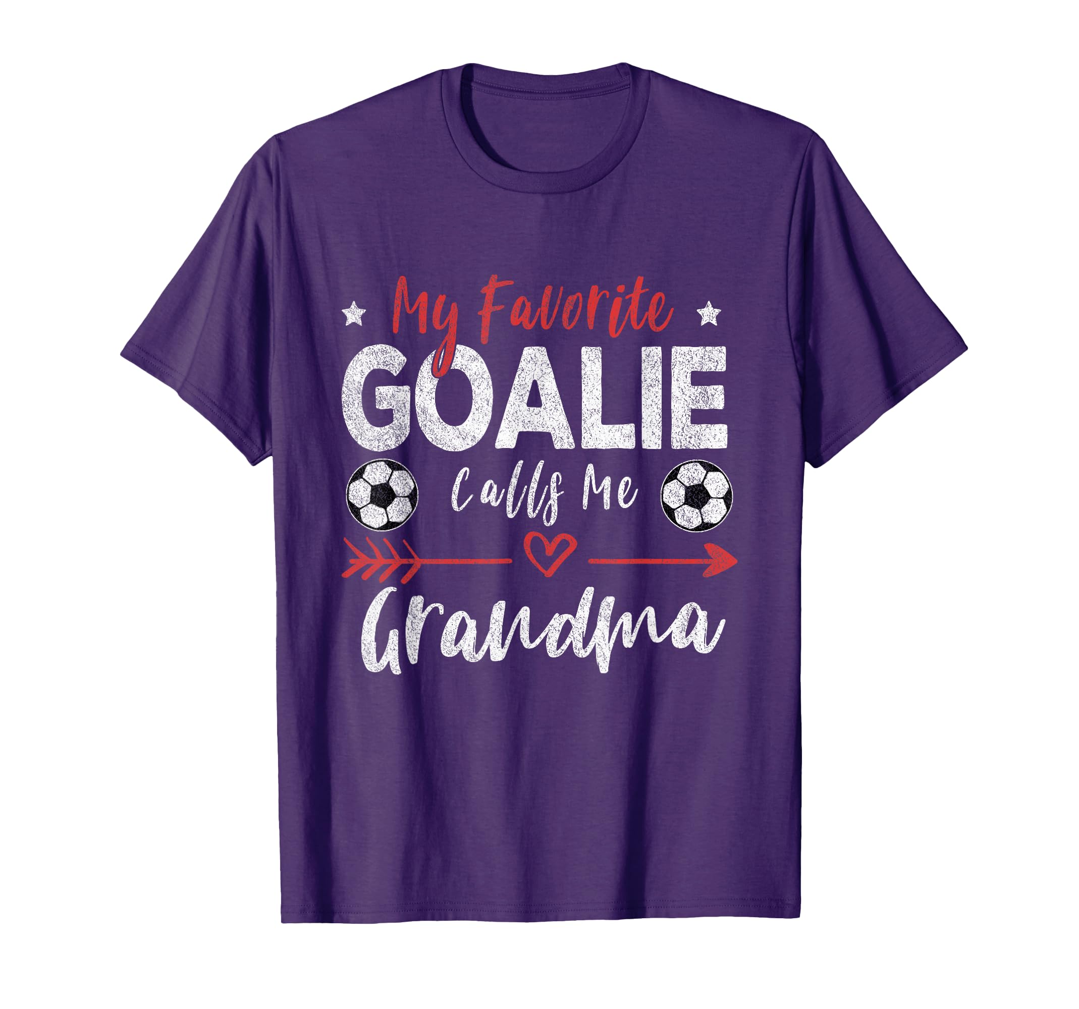 My Favorite Goalie Calls Me Grandma T-Shirt - Streetwear Style for Adults