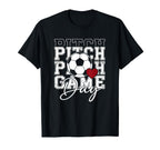 Soccer Game Day Spirit Heart Athlete T-Shirt - Unique Graphic for Adults