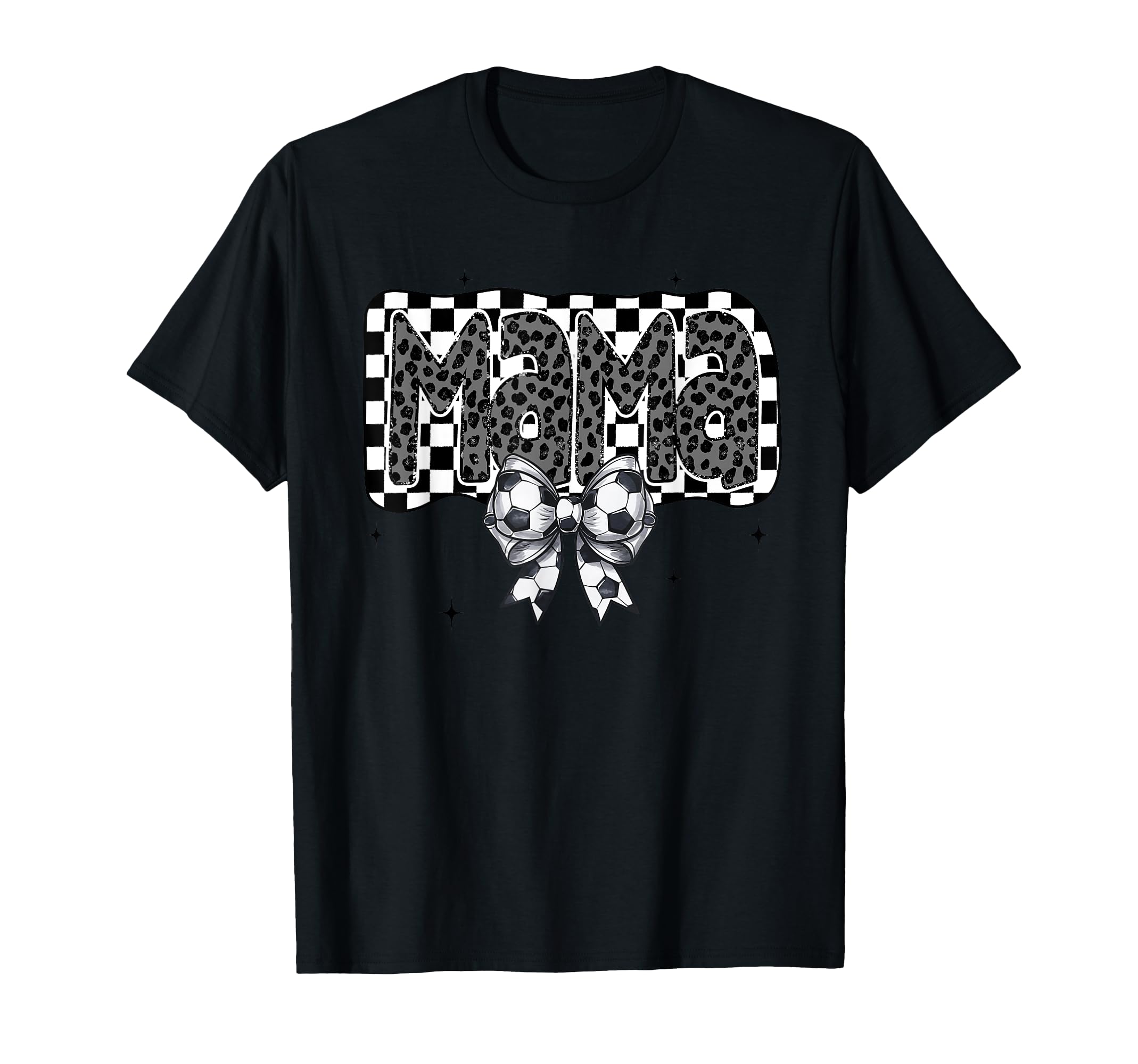 Soccer Mama Coquette Checkered T-Shirt - Streetwear Style for Adults