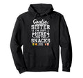 Funny Hockey Goalie Sister Ice Hockey Hoodie - Aesthetic Graphic Unisex