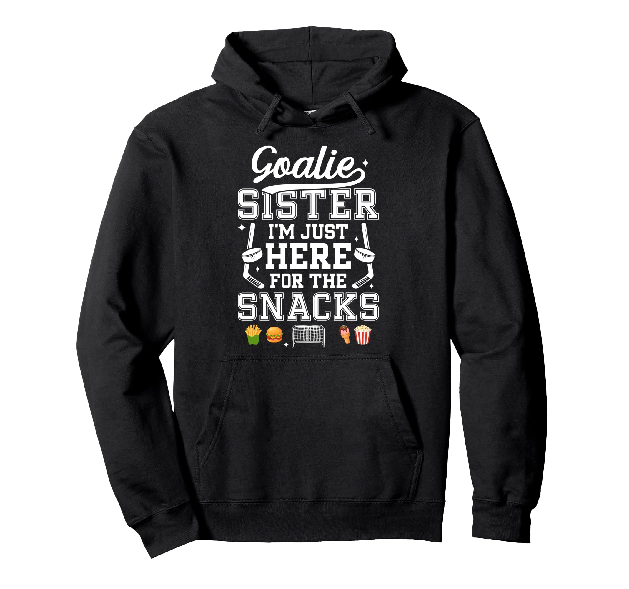 Funny Hockey Goalie Sister Ice Hockey Hoodie - Aesthetic Graphic Unisex