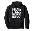 Soccer Player Soccer Lover Coach Eat Hoodie - Custom Art Print Unisex
