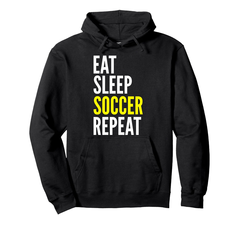 Soccer Player Funny Eat Sleep Soccer Hoodie - Aesthetic Graphic Men Women