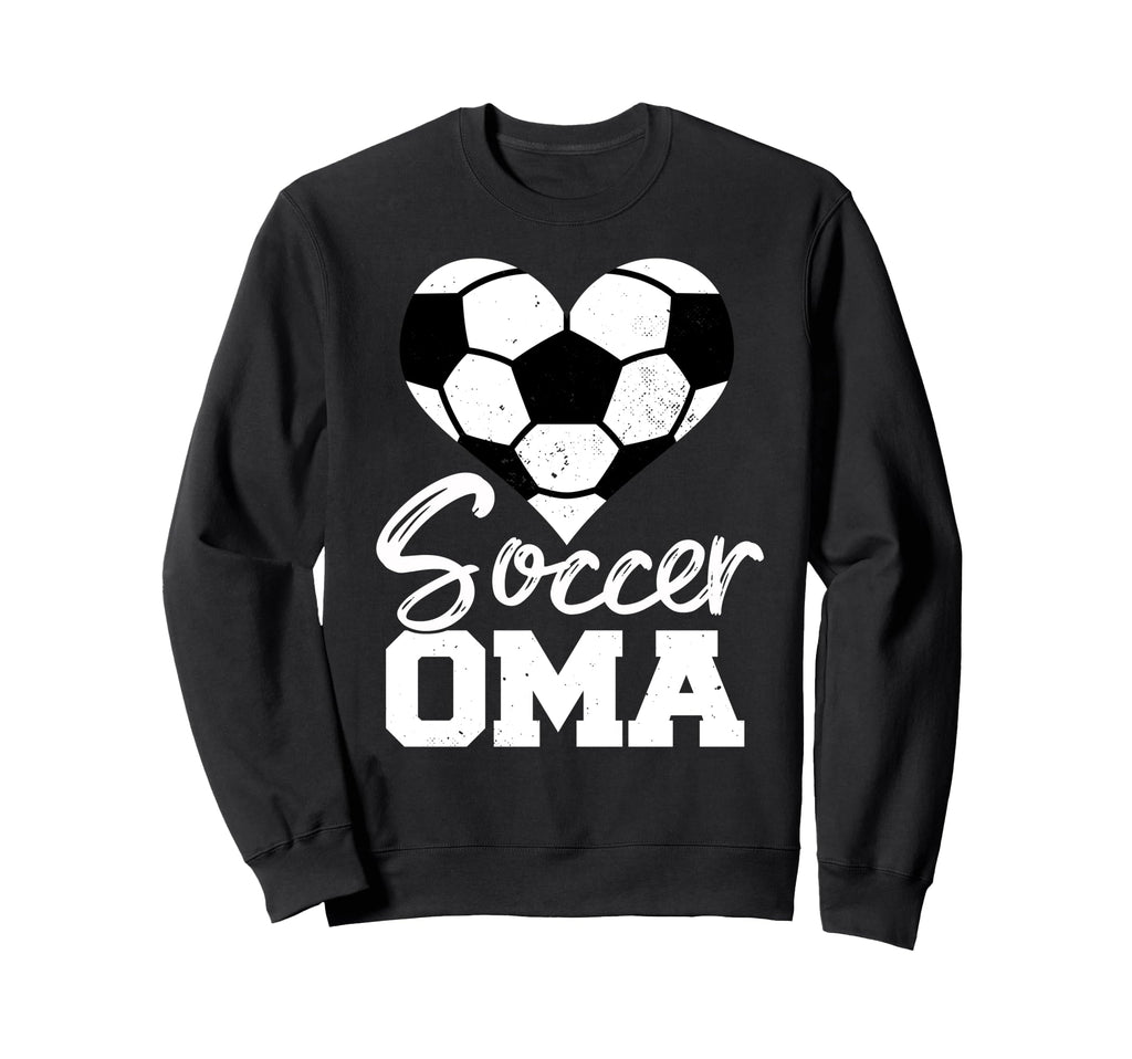 Soccer Oma Heart Funny Heartfelt Love Sweatshirt - Novelty Apparel Unisex