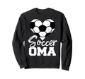 Soccer Oma Heart Funny Heartfelt Love Sweatshirt - Novelty Apparel Unisex
