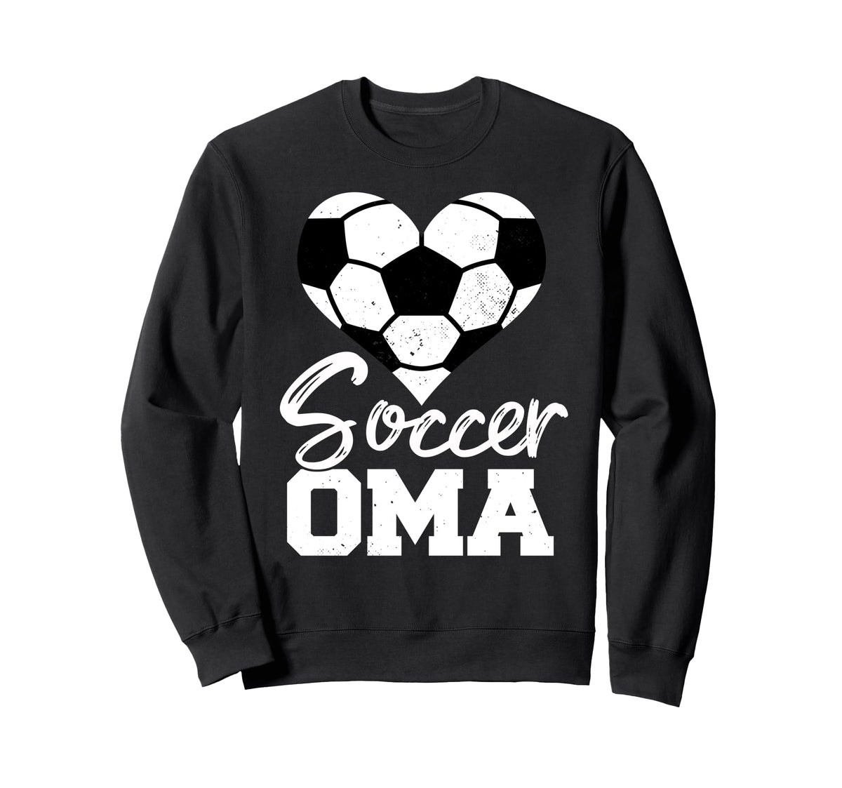 Soccer Oma Heart Funny Heartfelt Love Sweatshirt - Novelty Apparel Unisex