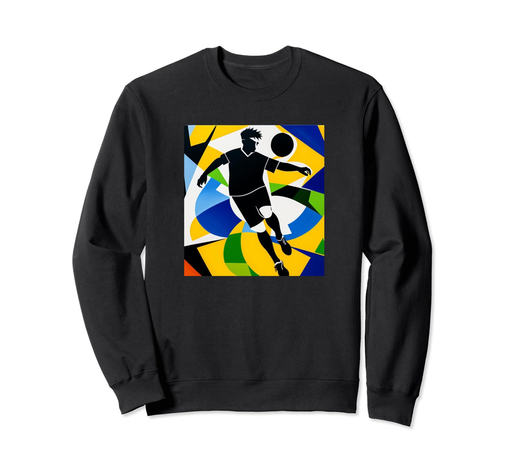Soccer Player Colorful Team Sport Sweatshirt - Custom Art Print for Adults