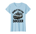 Honk If You Love Soccer Fun Soccer Mom T-Shirt - Trendy Graphic Unisex