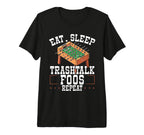 Eat Sleep Trash Talk Foos Repeat Foosball T-Shirt - Trendy Graphic Unisex