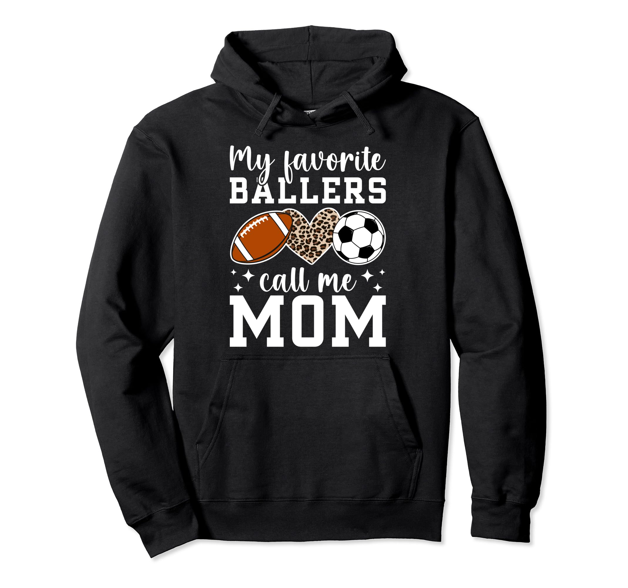 My Favorite Ballers Call Me Mom Hoodie - Aesthetic Graphic for Adults