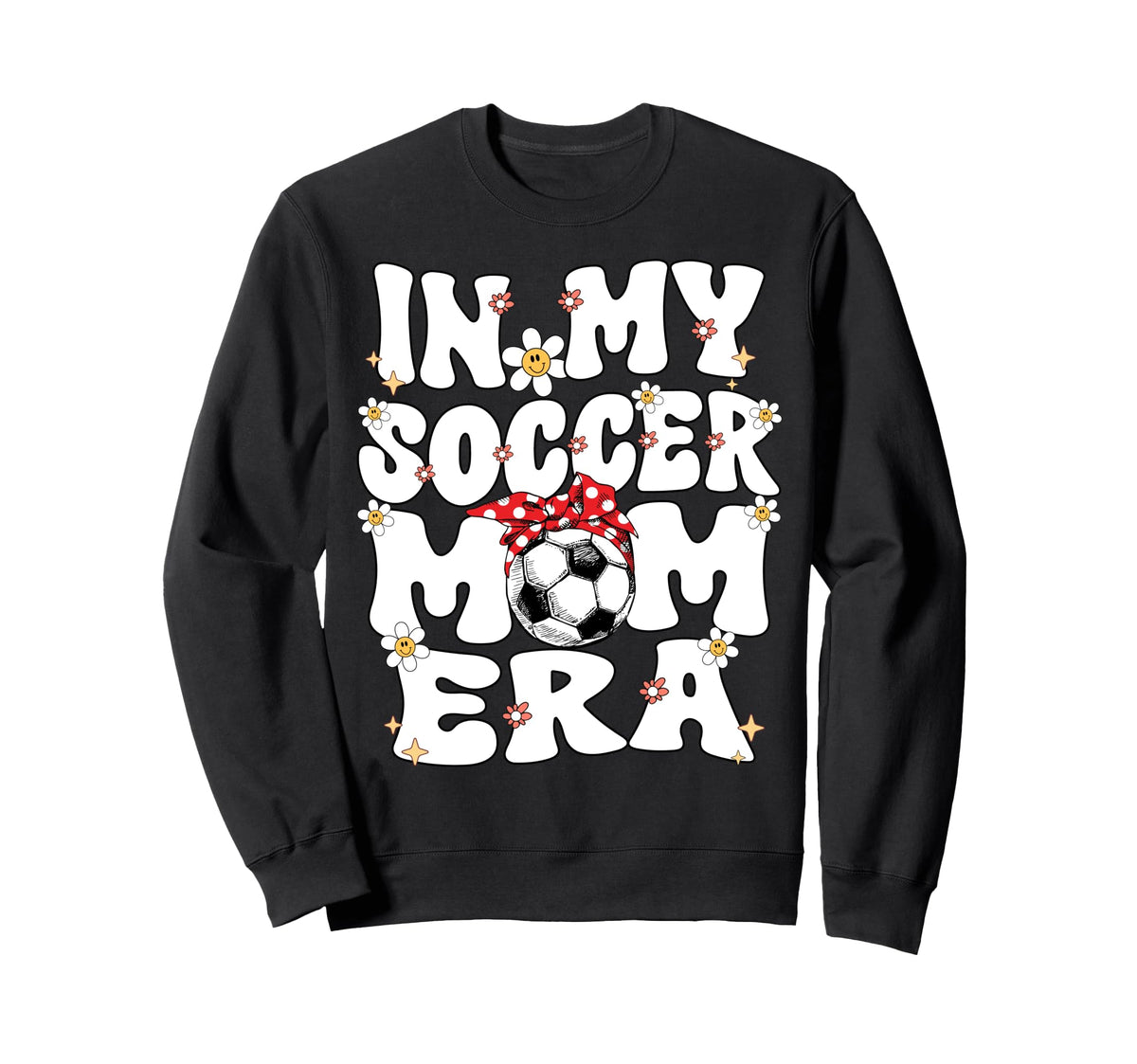 My Soccer Mom Era Groovy Sweatshirt - Casual Everyday Wear for Adults