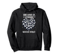 100 Days School Soccer Heart Love Hoodie - Casual Everyday Wear for Adults