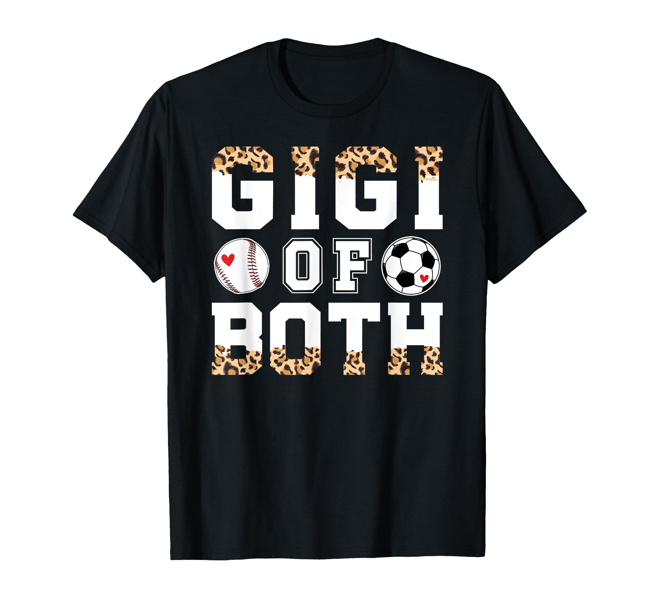 Gigi Both Leopard Baseball Soccer T-Shirt - Aesthetic Graphic Men Women