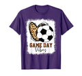 Bleached Soccer Game Day Vibes Soccer T-Shirt - Streetwear Style Unisex