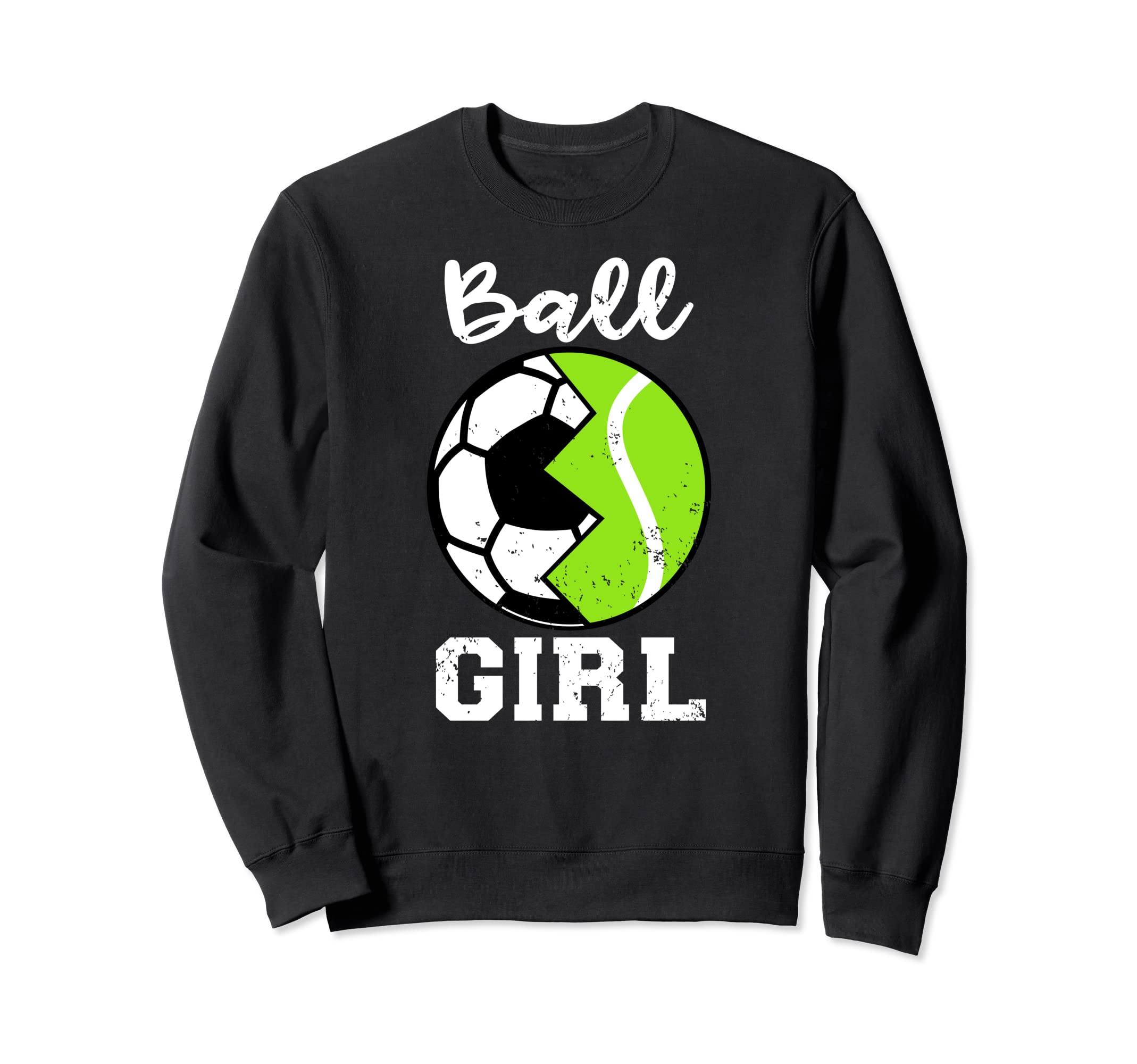 Ball Funny Soccer Tennis Player Sweatshirt - Minimalist Print for Adults