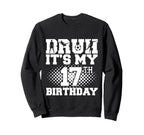 Bruh Its My 17Th Birthday Soccer Sweatshirt - Minimalist Print for Adults