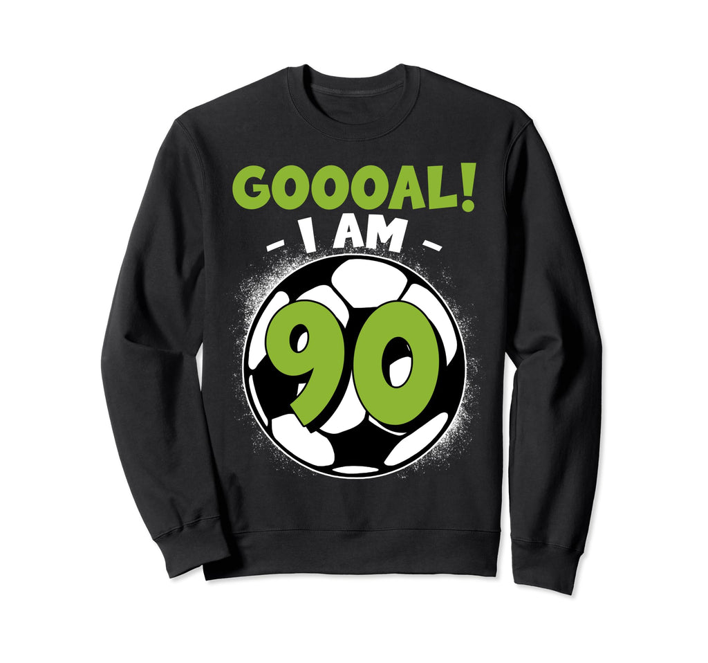 90 Year Old Birthday Soccer Themed Sweatshirt - Minimalist Print Unisex