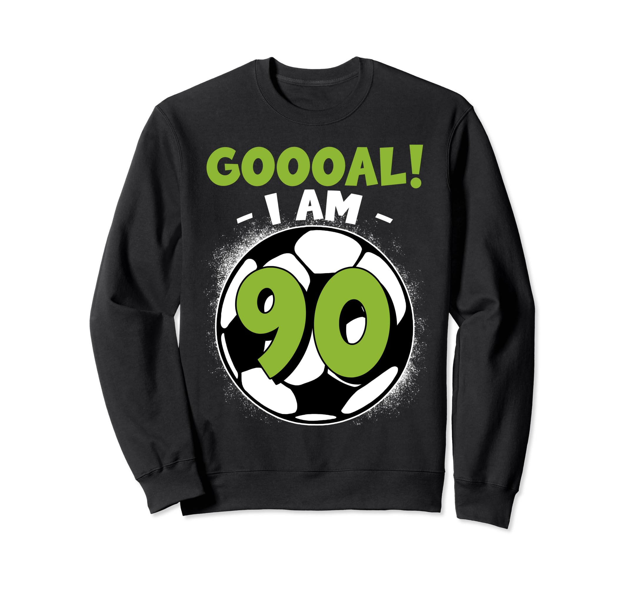 90 Year Old Birthday Soccer Themed Sweatshirt - Minimalist Print Unisex