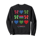 Gambia Flag Soccer Lovers Coquette Sweatshirt - Novelty Apparel Unisex