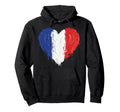 French Flag Heart Supporter Soccer Hoodie - Unique Graphic for Adults