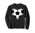 Soccer Heart Funny Soccer Player Sweatshirt - Streetwear Style for Adults