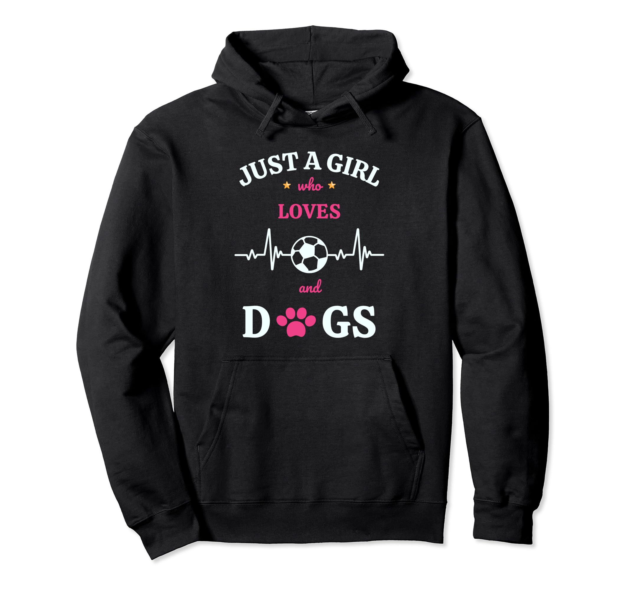 Just Who Loves Dogs And Soccer Gift Hoodie - Streetwear Style for Adults