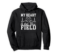 My Heart Is Field Soccer Hoodie - Casual Everyday Wear for Adults