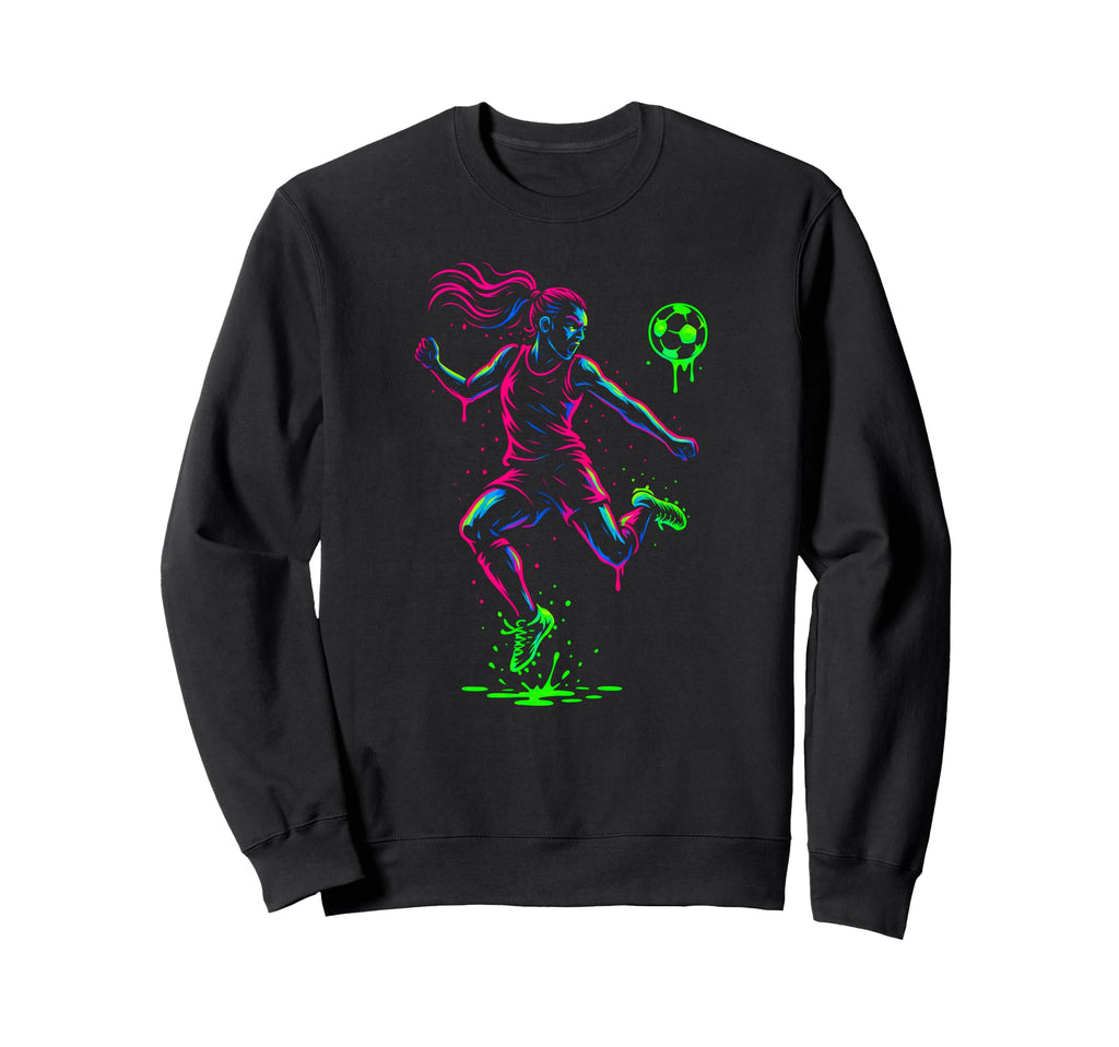 Soccer Bold Splash Stylish Athletes Sweatshirt - Trendy Graphic Men Women