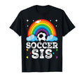 Rainbow Soccer Player Family Matching T-Shirt - Trendy Graphic for Adults