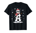 Santa Hat Snowman Family Matching Soccer T-Shirt - Trendy Graphic Men Women
