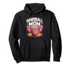 Handball Mom Heart Goalkeeper Court Pride Hoodie - Graphic Print Unisex